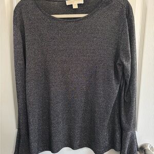 Michael Kors Charcoal Long Sleeve Top